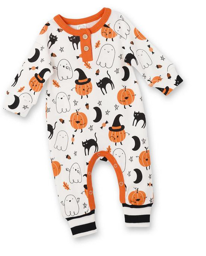 Halloween Henley Romper