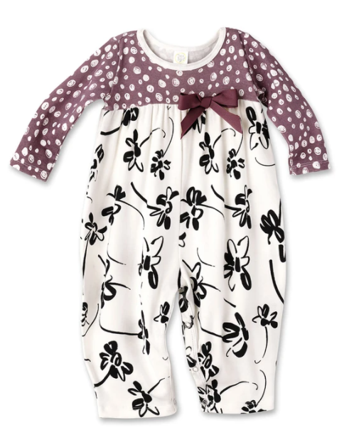 Painterly Petals Bubble Romper