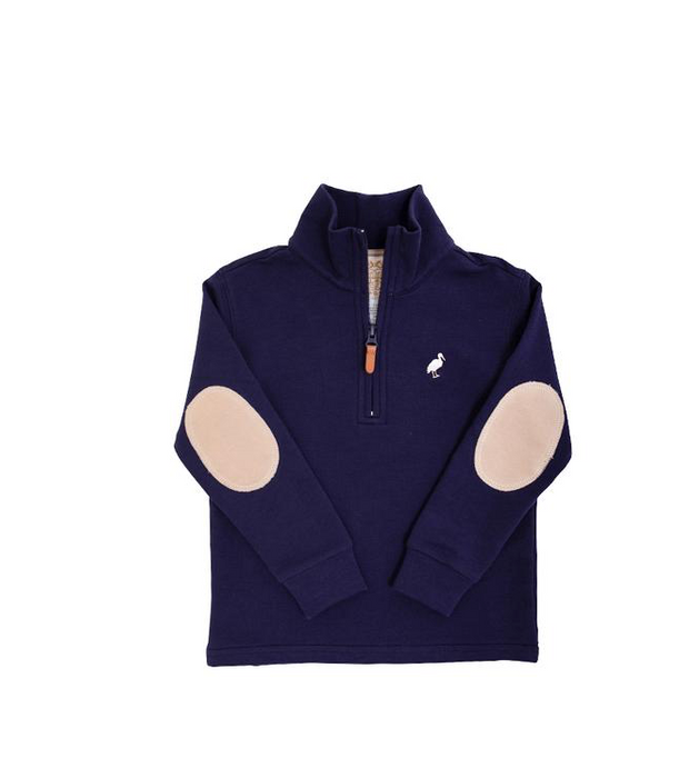Haywood Half-Zip | Nantucket Navy with Keenland Khaki