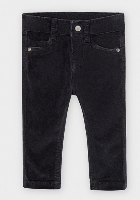 Slim Fit Deep Blue Corduroy Pants (502)