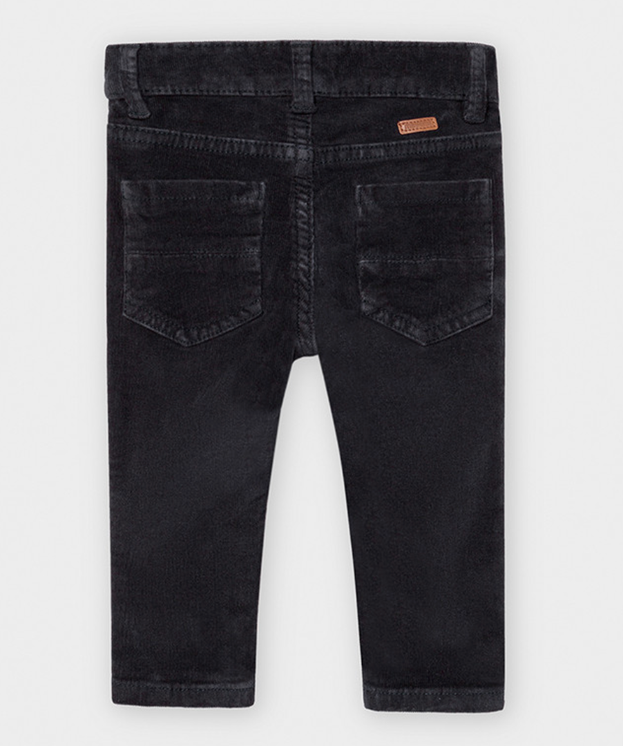 Slim Fit Deep Blue Corduroy Pants (502)