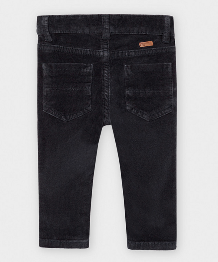Slim Fit Deep Blue Corduroy Pants (502)