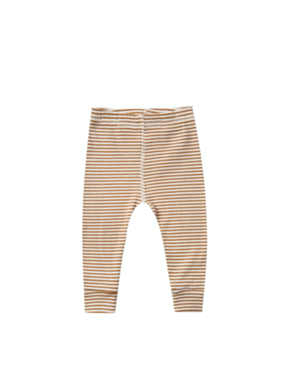 Ribbed Legging | Walnut Stripe