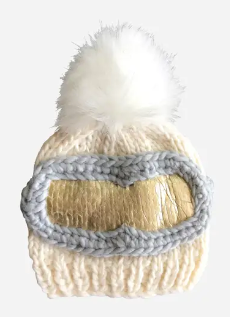 Ski Goggles Hat | Cream