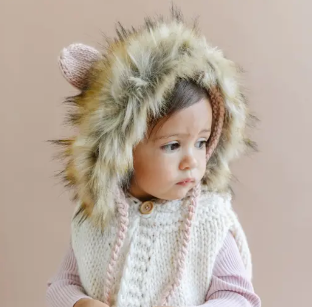 Lennon Lion Hat - Blush