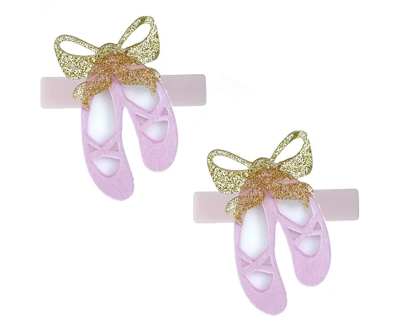 Ballet Slippers Hair Clips