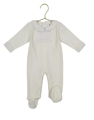 Pleat Ecru Footie