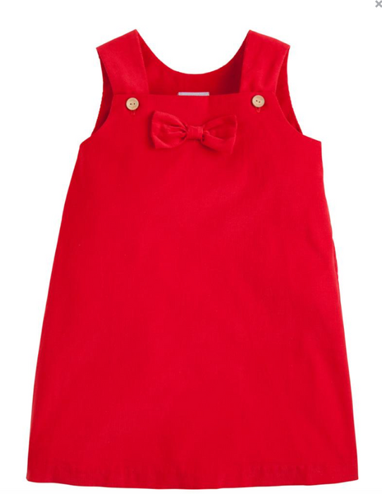 Red Corduroy Bow Jumper