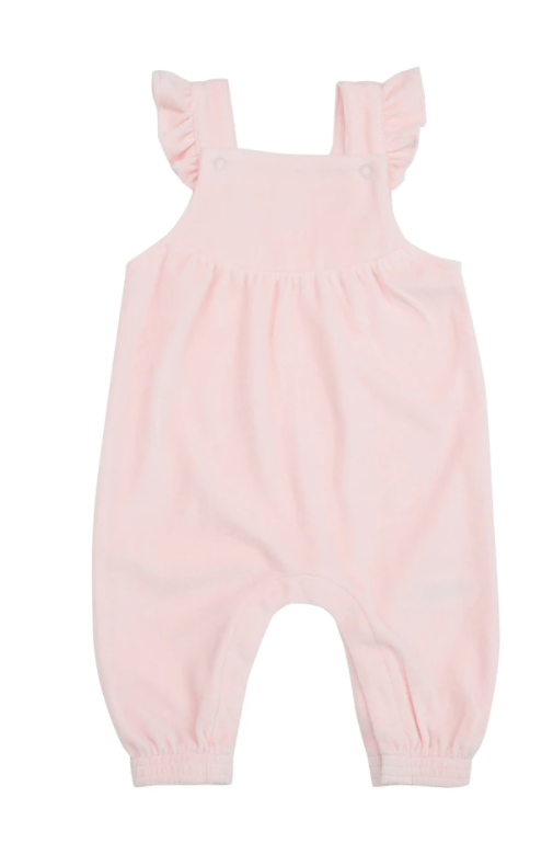 Velour Ruffle Overall