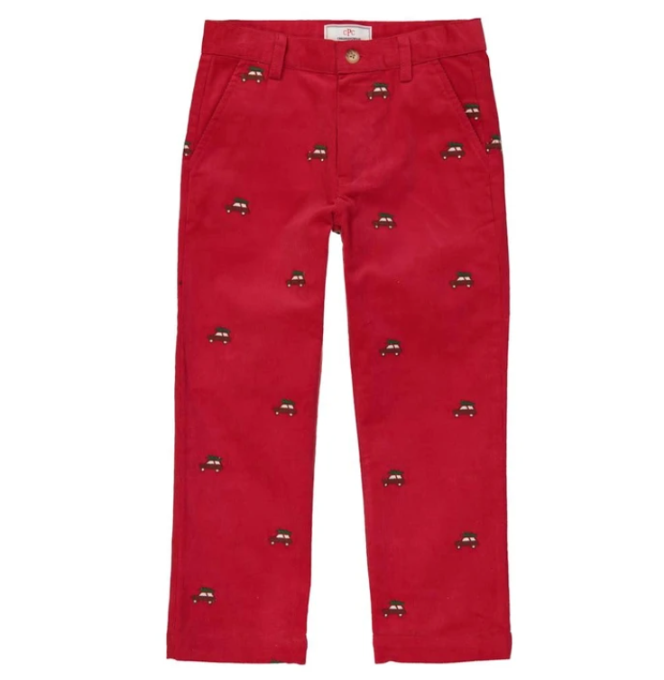 Gavin Slim Pant with Woody Embroidery