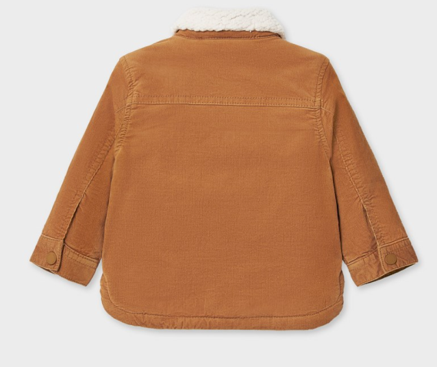 Almond Micro-Corduroy Baby Boy Jacket (2479)