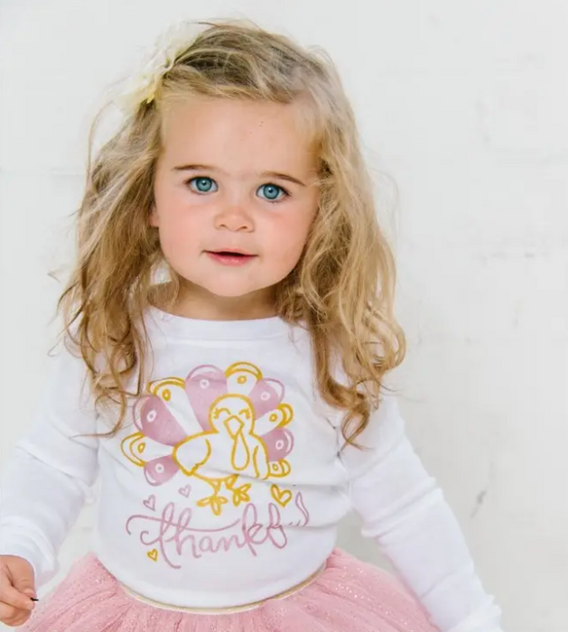 Thankful Turkey Long Sleeve Bodysuit