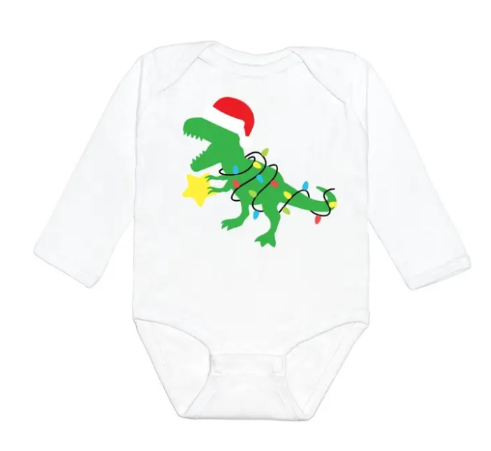 Santasaurus Longsleeve Bodysuit
