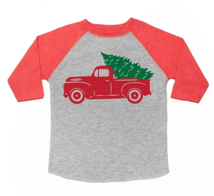 Christmas Truck Long Sleeve Shirt