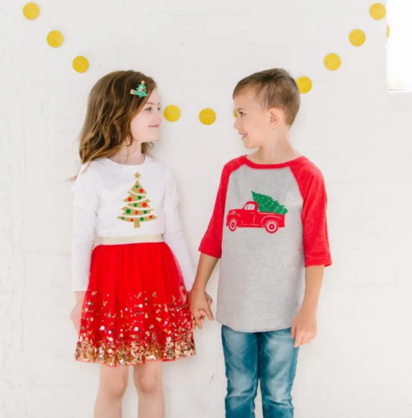 Christmas Truck Long Sleeve Shirt