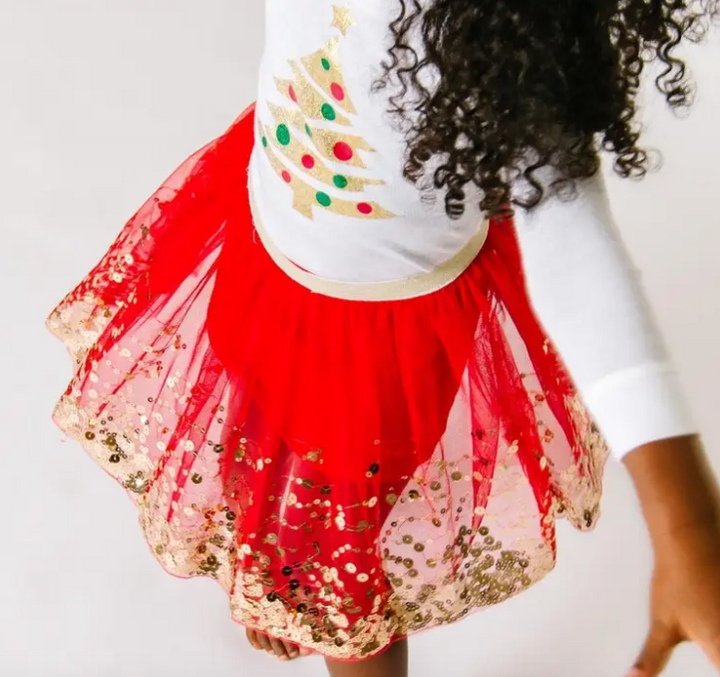 Christmas Tree Long Sleeve Bodysuit