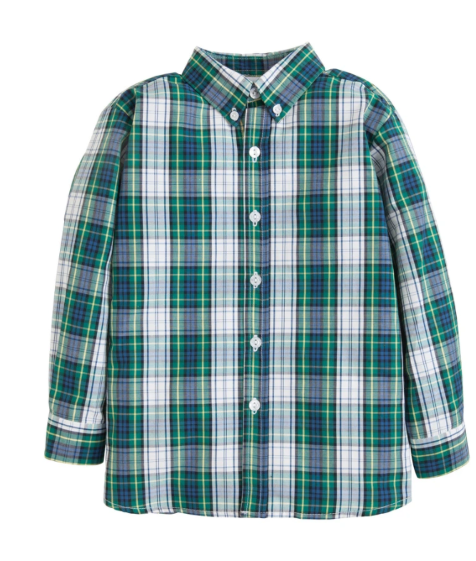 Button Down Shirt | Kentucky Tartan
