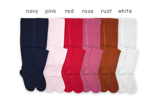 Jefferies Socks Classic Cable Ivory Tights 1 Pair (1560)