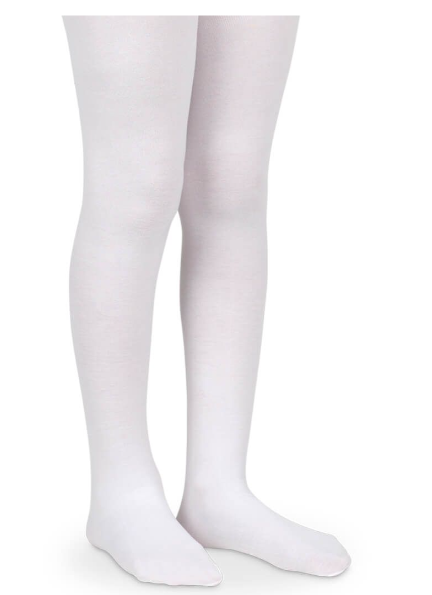 Jefferies Socks Pima Cotton White Tights 1 Pair (1505)