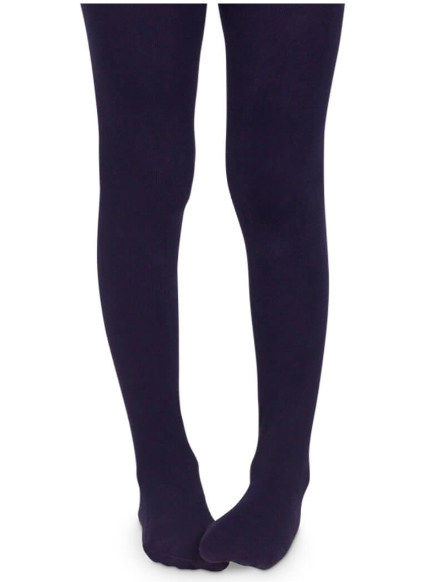 Jefferies Socks Pima Cotton Navy Tights 1 Pair (1505)