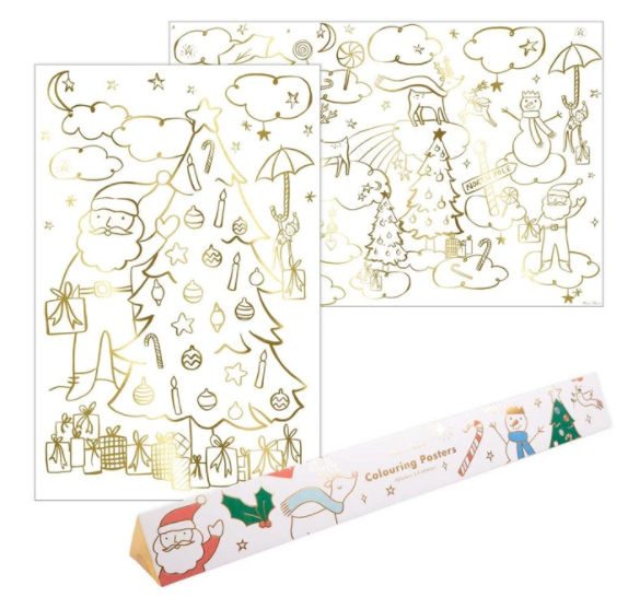 Christmas Coloring Poster