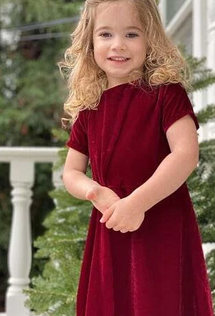 Justine Dress - Burgundy