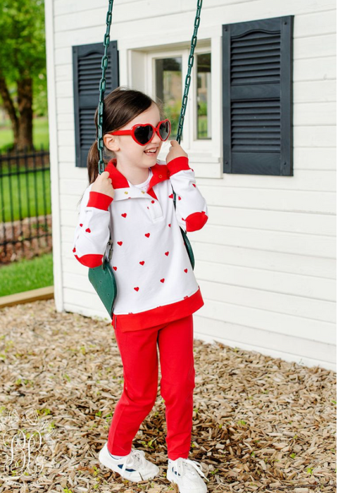 Pendleton Popped Collar | Heart Eyes with Richmond Red