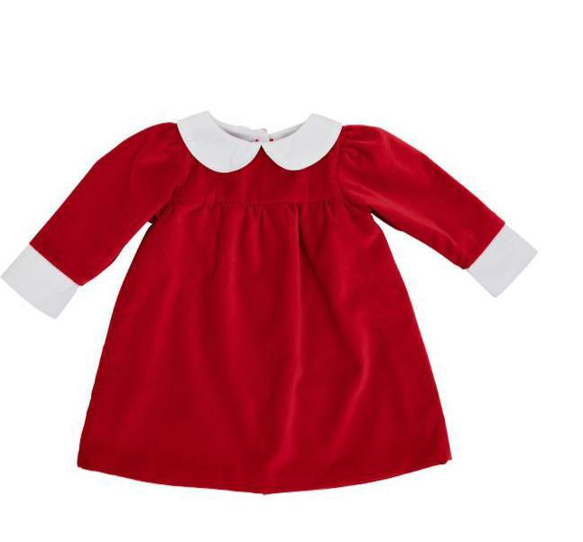 Patsy's Dinner Party Dress Velveteen | Richmond Red