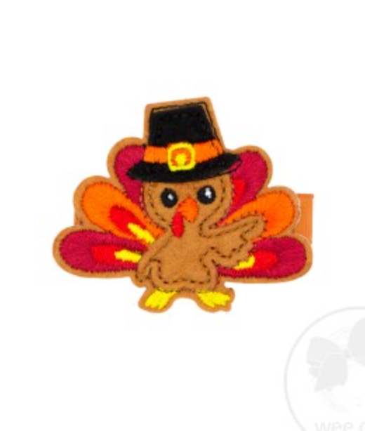 Turkey Feltie Hair Clip