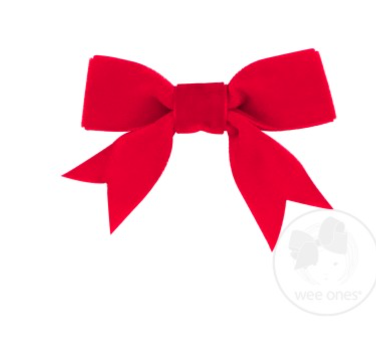 Mini Velvet Bow with Fancy Tail