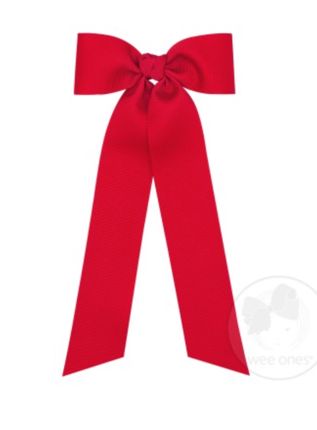 Medium Grosgrain Bow with Streamer Tails