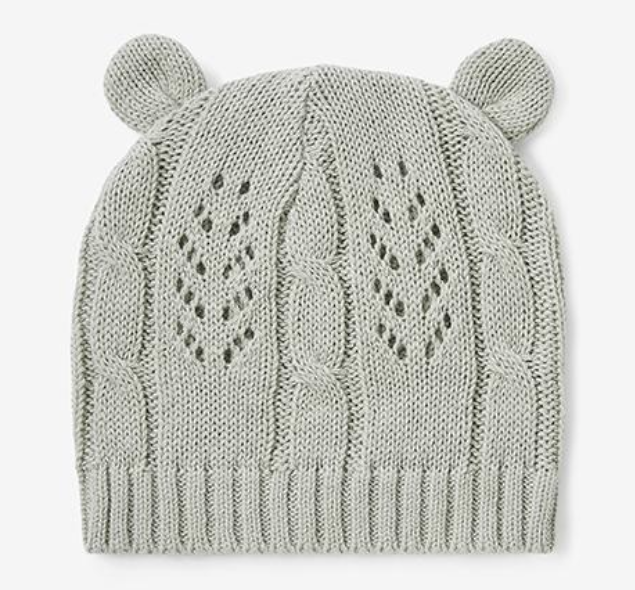 Sage Cable Leaf Hat