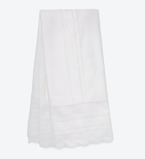 Contemporary Christening Shawl