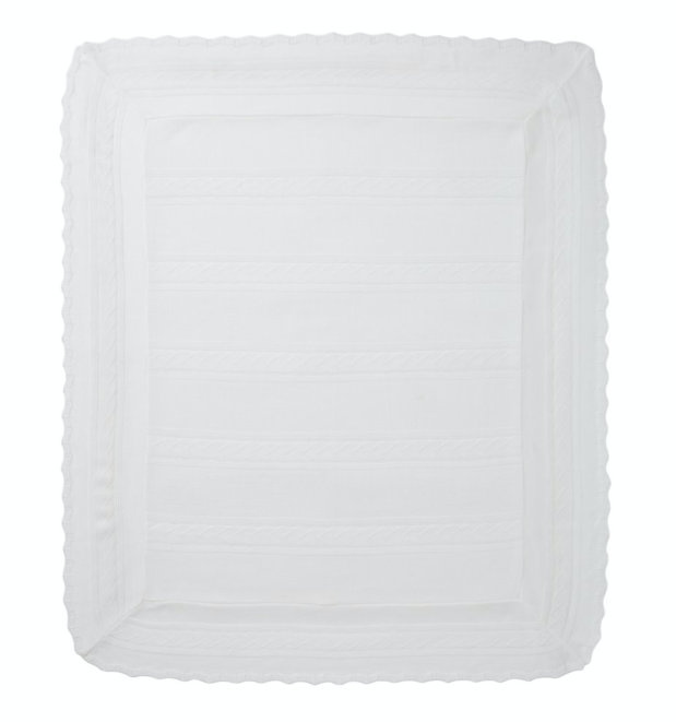 Contemporary Christening Shawl