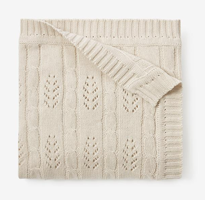 Wheat Cable Leaf Blanket