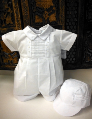 White Romper with Hat | 77297