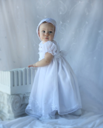 Christening Dress with Bonnet | 06137