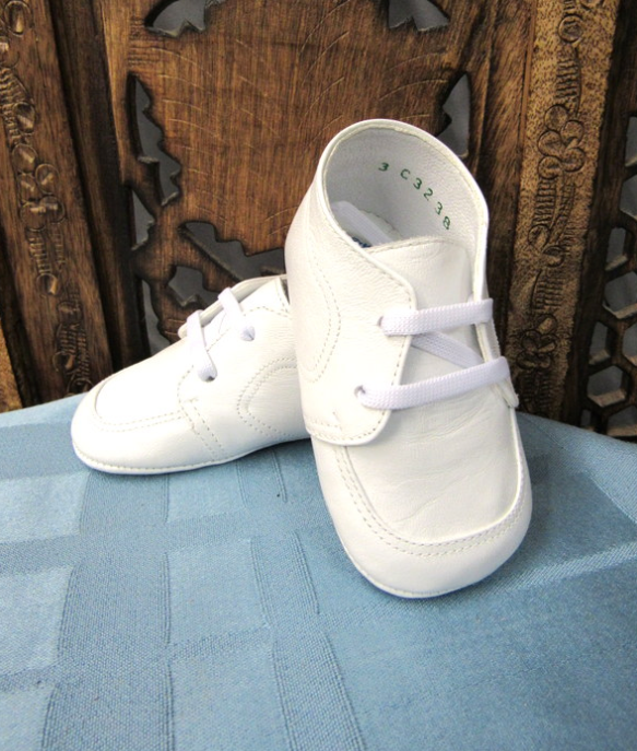Boys White Leather Shoe | 63238