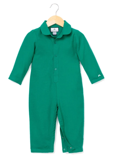 Holiday Baby Romper Pajamas | Green