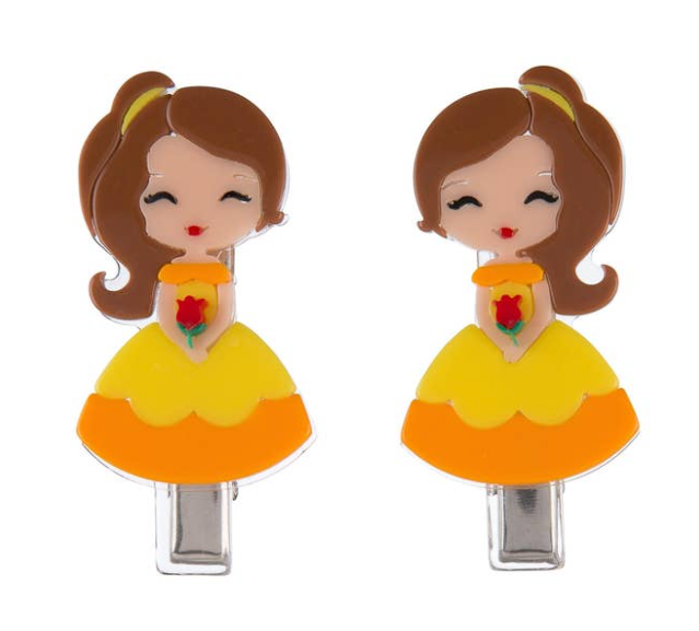 Cute Doll Alligator Clip | Yellow Dress