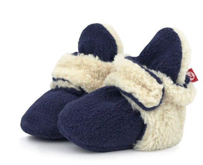 Cozie Furry Baby Bootie | True Navy