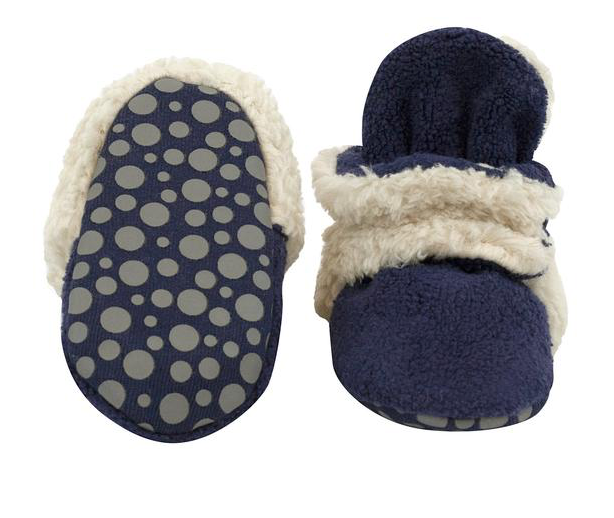 Cozie Furry Baby Bootie | True Navy