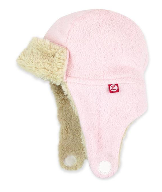 Furry Fleece Trapper Hat | Baby Pink
