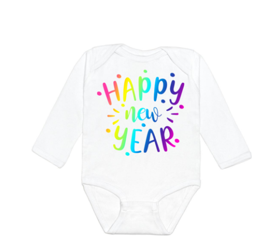 Happy New Year Long Sleeve Bodysuit