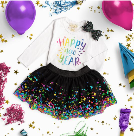 Black Confetti Tutu