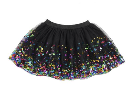 Black Confetti Tutu