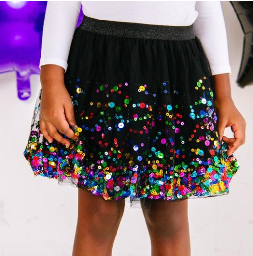 Black Confetti Tutu