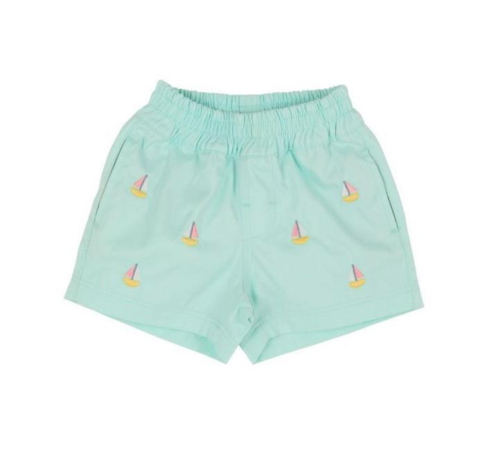 Critter Sheffield Shorts | Sea Island Seafoam | Sailboat