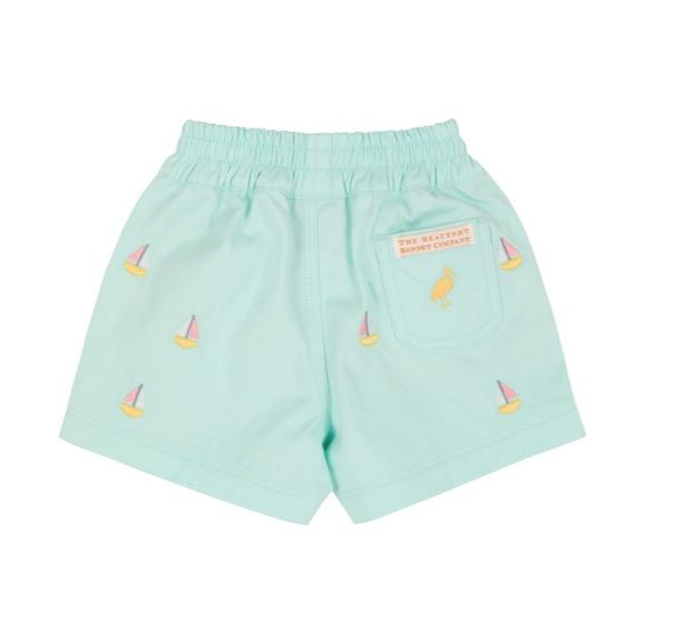 Critter Sheffield Shorts | Sea Island Seafoam | Sailboat