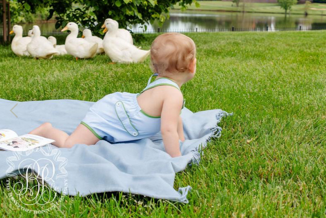 Skipper Sunsuit | Buckhead Blue | Grenada Green